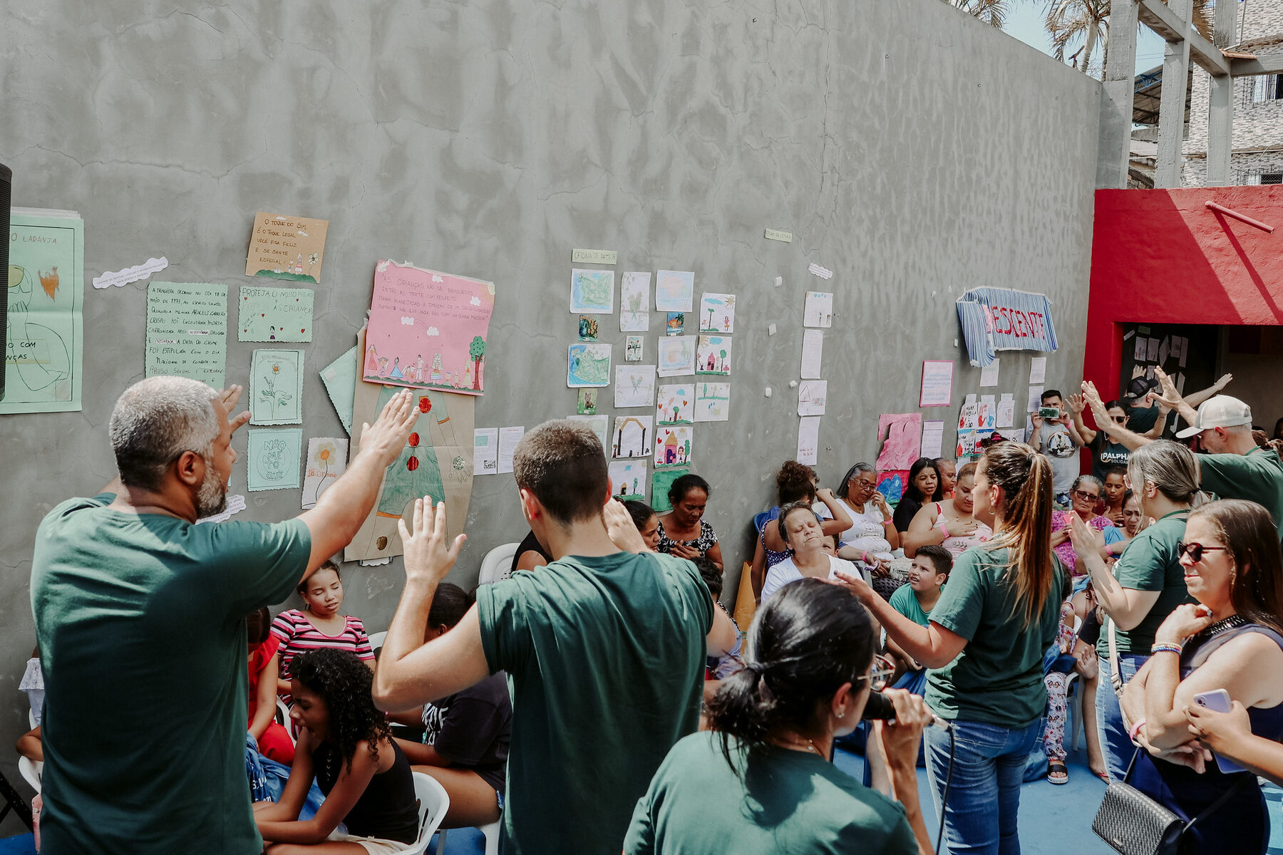 Voluntários da ação social